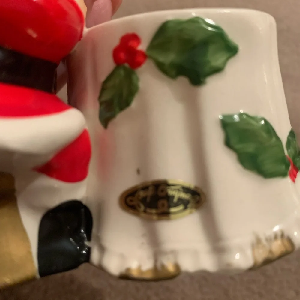 Vintage Josef Originals Santa Claus votive candle holders with price stickers - Picture 7 of 9